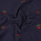Navy Blue Hand embroidery Double Cotton PDM-29469