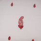 Off White with Multicolor floral Hand embroidery Pure Mul Chanderi Fabric SN-31236 - TradeUNO