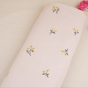 Peach Hand embroidery Double Cotton PDM-29468 - TradeUNO