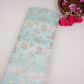 Sky Blue with Off White Multi Rangkaat Weave Brocade Fabric HMSS-32719