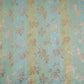 Aqua Blue with Sage Green Stripes Multi Rangkaat Weave Brocade Fabric HMSS-32718