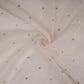 Off White Mukaish work Chanderi Fabric SU-31028