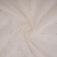 Off White Mukaish work Chanderi Fabric SU-31028