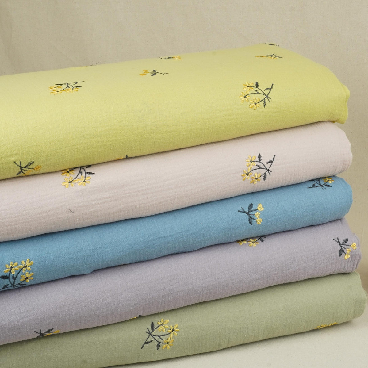 Rust Brown Hand embroidery Double Cotton PDM-29472 - TradeUNO