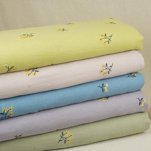 Rust Brown Hand embroidery Double Cotton PDM-29472 - TradeUNO