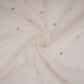Off White Mukaish work Chanderi Fabric SU-31029