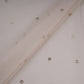 Off White Mukaish work Chanderi Fabric SU-31029