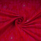 Red Zari Booti Dohri Tanchoi Silk Fabric HMSS-32729