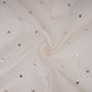 Off White Mukaish work Chanderi Fabric SU-31027