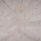 Off White Mukaish work Chanderi Fabric SU-31031