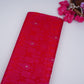 Red Zari Booti Dohri Tanchoi Silk Fabric HMSS-32729