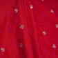Red Zari Booti Tanchoi Silk Fabric HMSS-32756