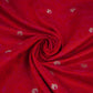 Red Zari Booti Tanchoi Silk Fabric HMSS-32756