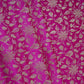 Magenta Pink Jamawar Resham Zari Dohra Brocade Fabric HMSS-32743