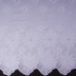 White Dyeable Floral Embroidery Cotton Schiffli Fabric MJF-30601