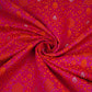 Rani Pink Zari Booti Dohri Tanchoi Silk Fabric HMSS-32725