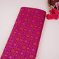 Deep Purple Zari Booti Dohri Tanchoi Silk Fabric HMSS-32728