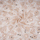 Off White Mirror cutdana sequins Georgette Fabric TF-31117