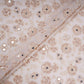 Off White Mirror cutdana sequins Georgette Fabric TF-31117