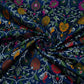 Navy Blue Kimkhab Brocade Fabric HMSS-32798