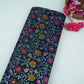 Navy Blue Kimkhab Brocade Fabric HMSS-32798