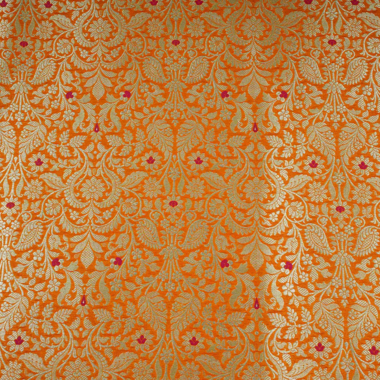 Mustard Zari Meena Art Silk Brocade Fabric HMSS-32780