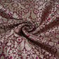 Wine Zari Meena Art Silk Brocade Fabric HMSS-32778