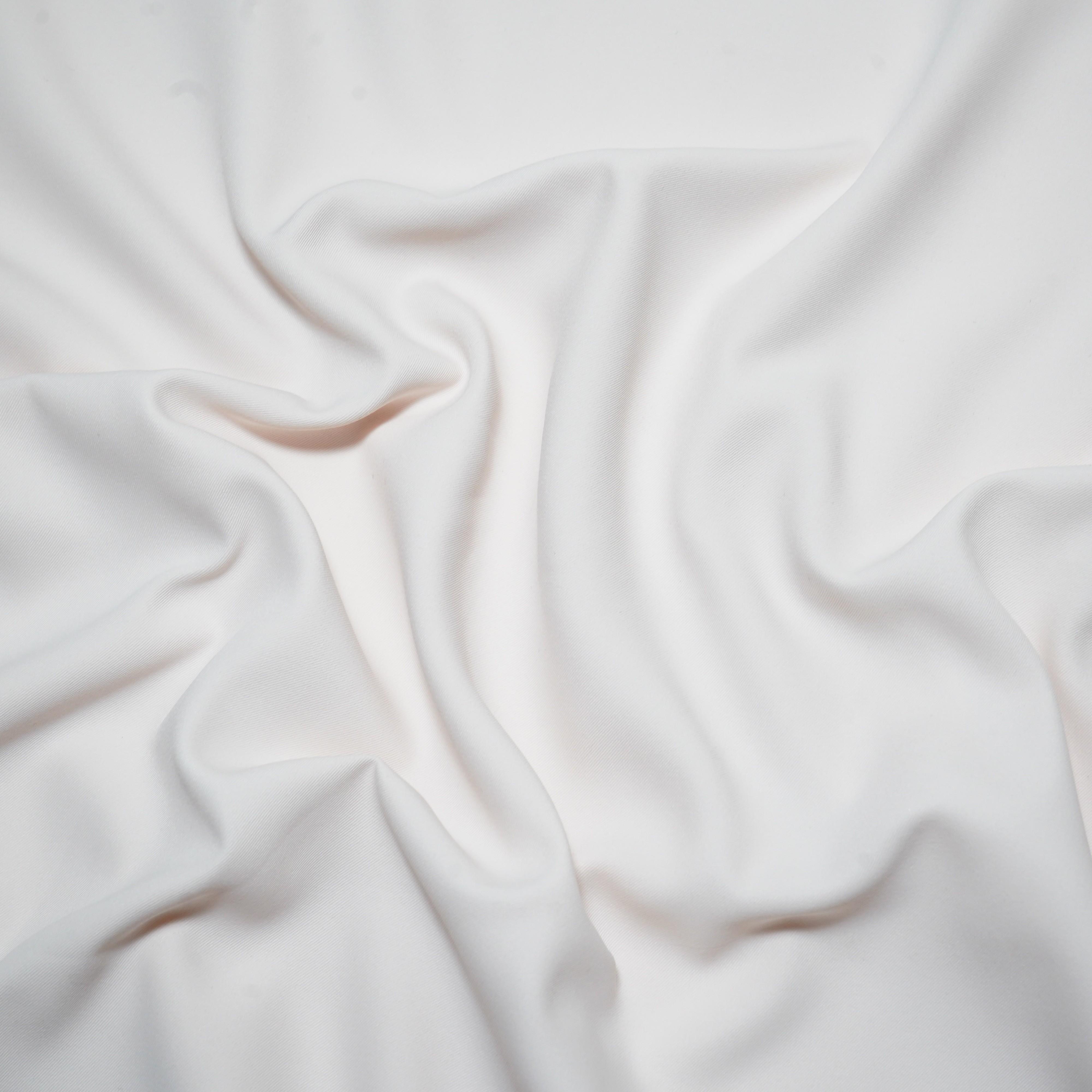 Cream Solid Japanese Crepe Shirting Fabric PG-30368 - TradeUNO