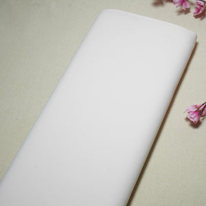 Cream Solid Japanese Crepe Shirting Fabric PG-30368 - TradeUNO