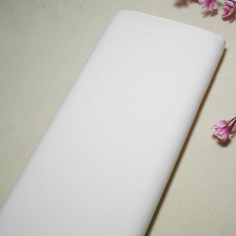 Cream Solid Japanese Crepe Shirting Fabric PG-30368