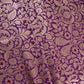 Magenta Pink Zari Meena Art Silk Brocade Fabric HMSS-32779