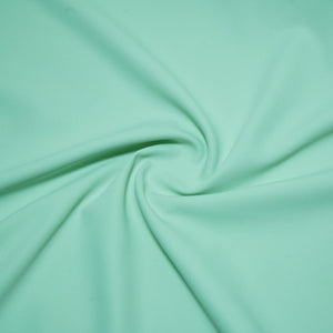 Light Mint Green Solid Japanese Crepe Shirting Fabric PG-30371 - TradeUNO