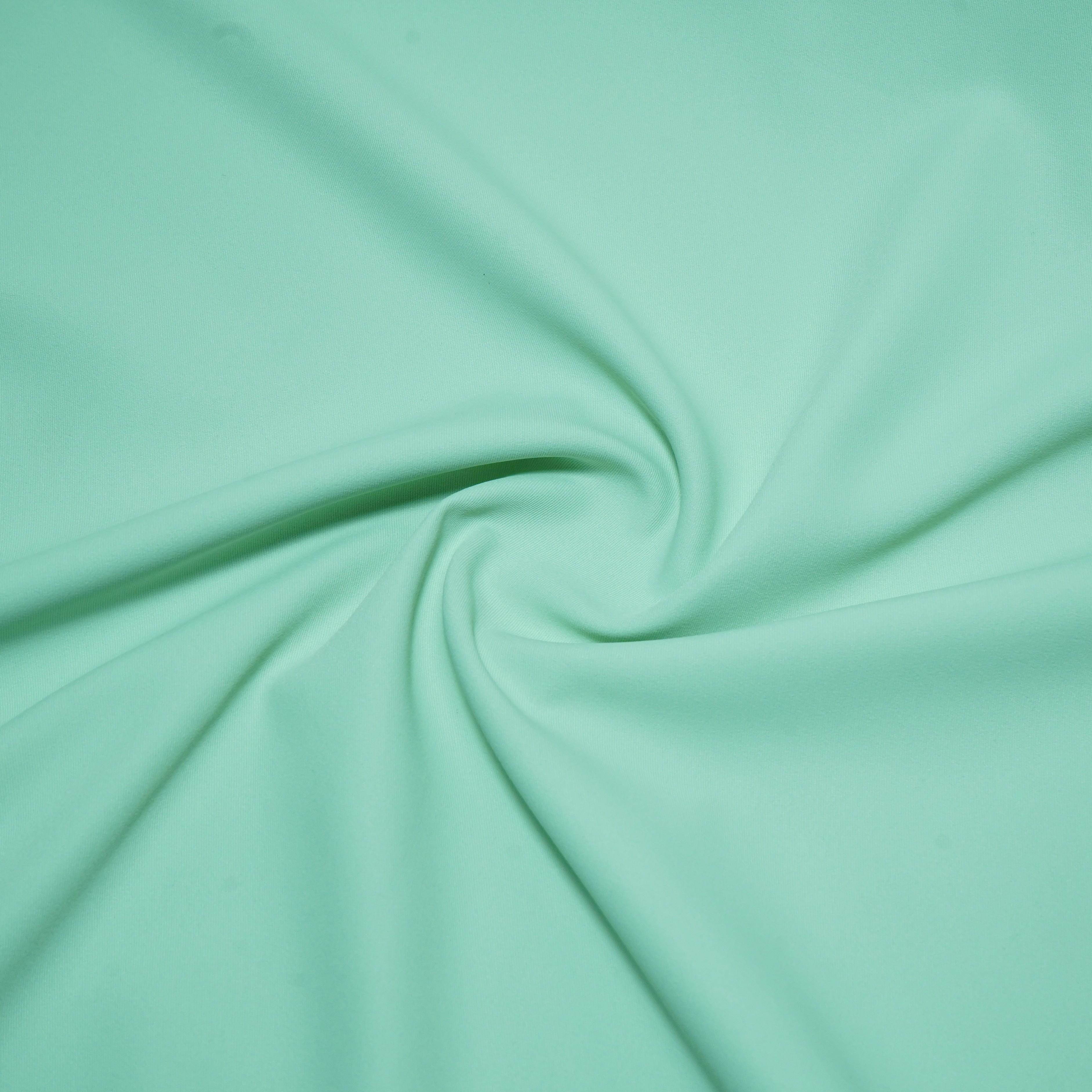 Light Mint Green Solid Japanese Crepe Shirting Fabric PG-30371 - TradeUNO