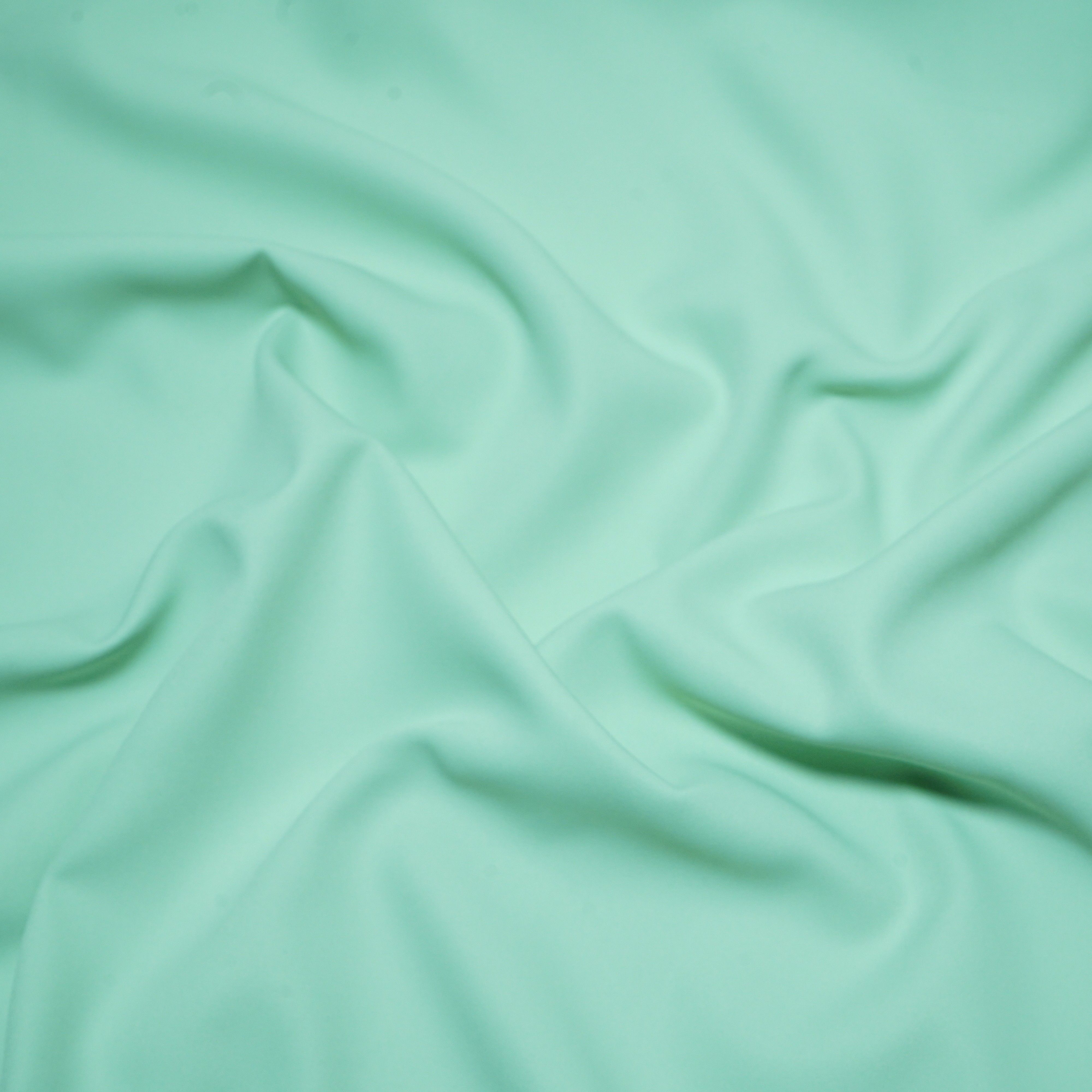 Light Mint Green Solid Japanese Crepe Shirting Fabric PG-30371 - TradeUNO
