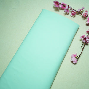 Light Mint Green Solid Japanese Crepe Shirting Fabric PG-30371 - TradeUNO