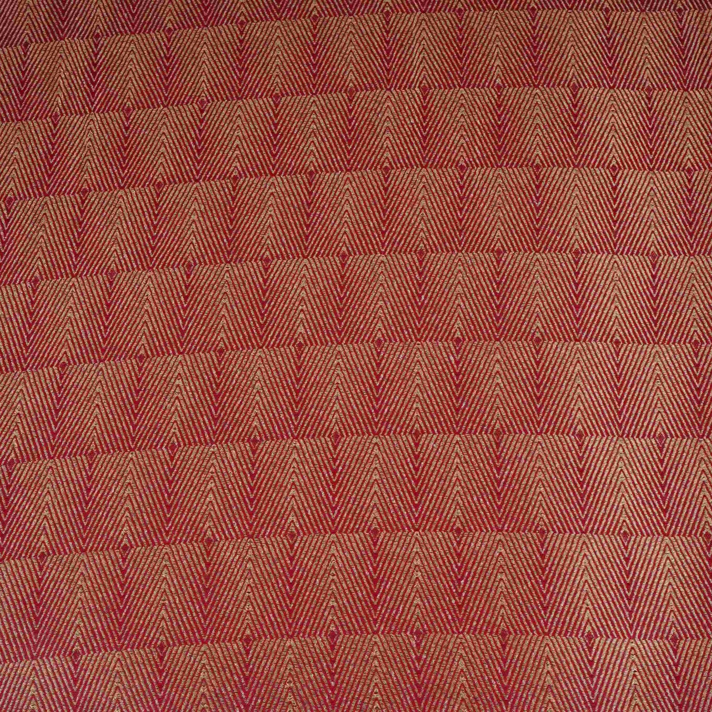 Wine Chevron weave Brocade Fabric HMSS-32811