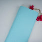 Aqua Blue Solid Pure Linen Fabric UT-31167