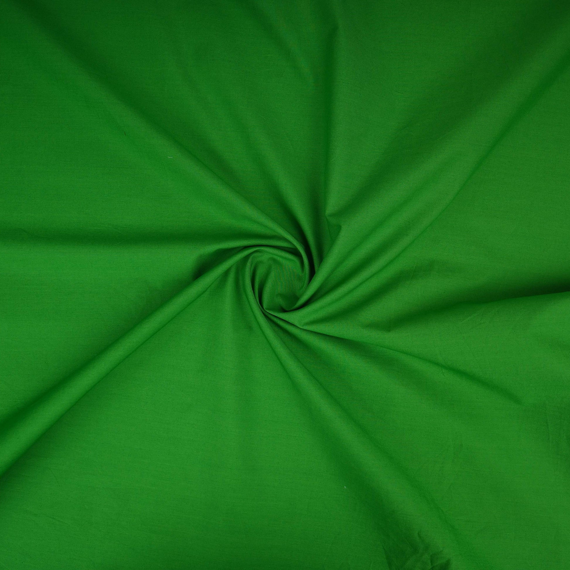 Parrot Green Solid Poplin Fabric LSF-27892 - TradeUNO