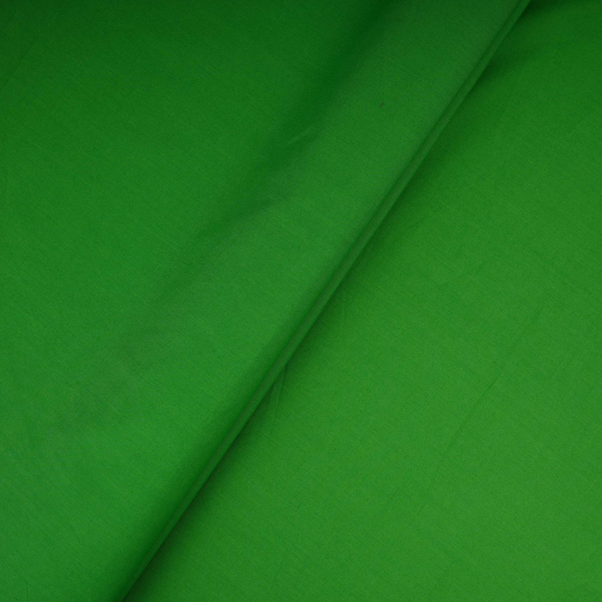 Parrot Green Solid Poplin Fabric LSF-27892 - TradeUNO