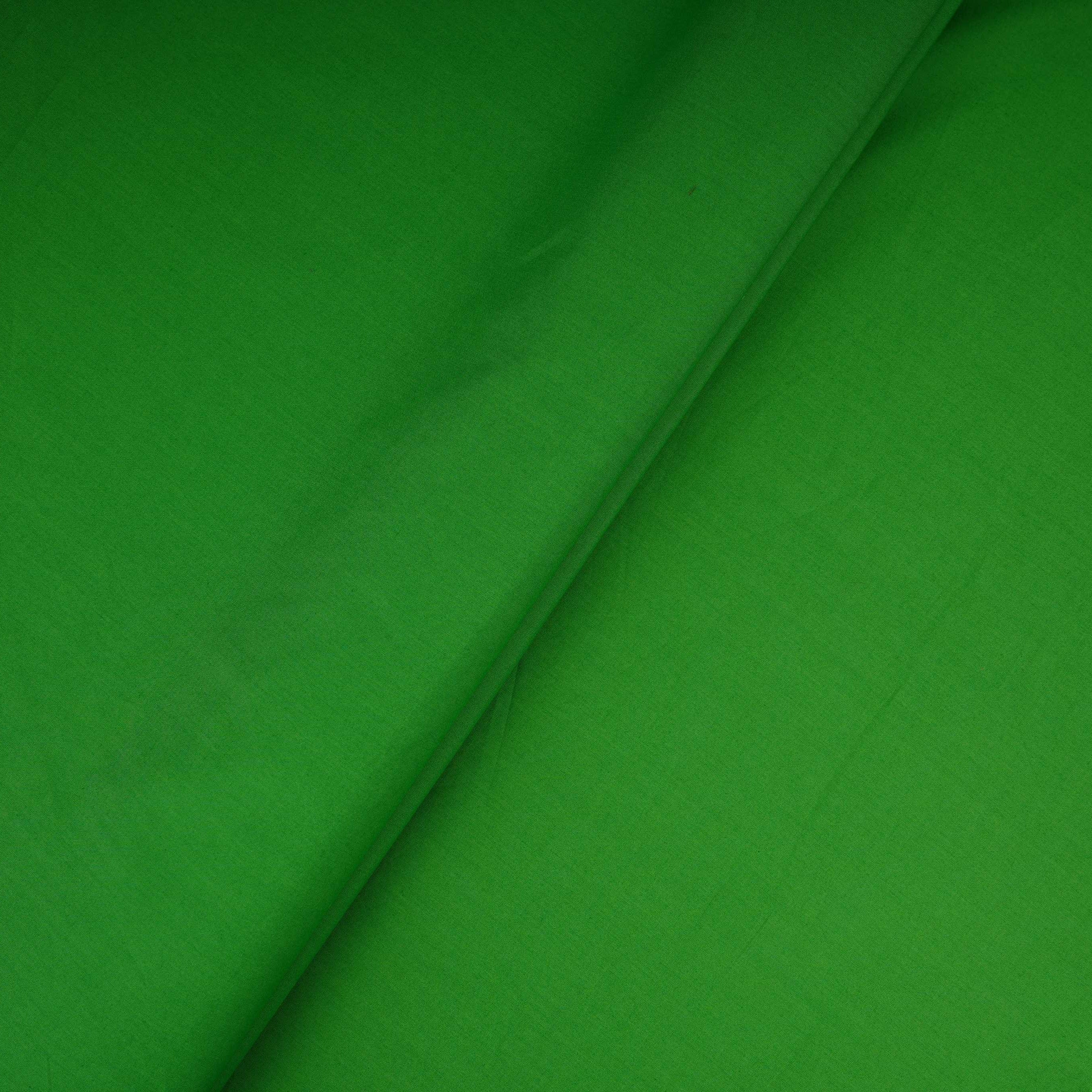 Parrot Green Solid Poplin Fabric LSF-27892 - TradeUNO