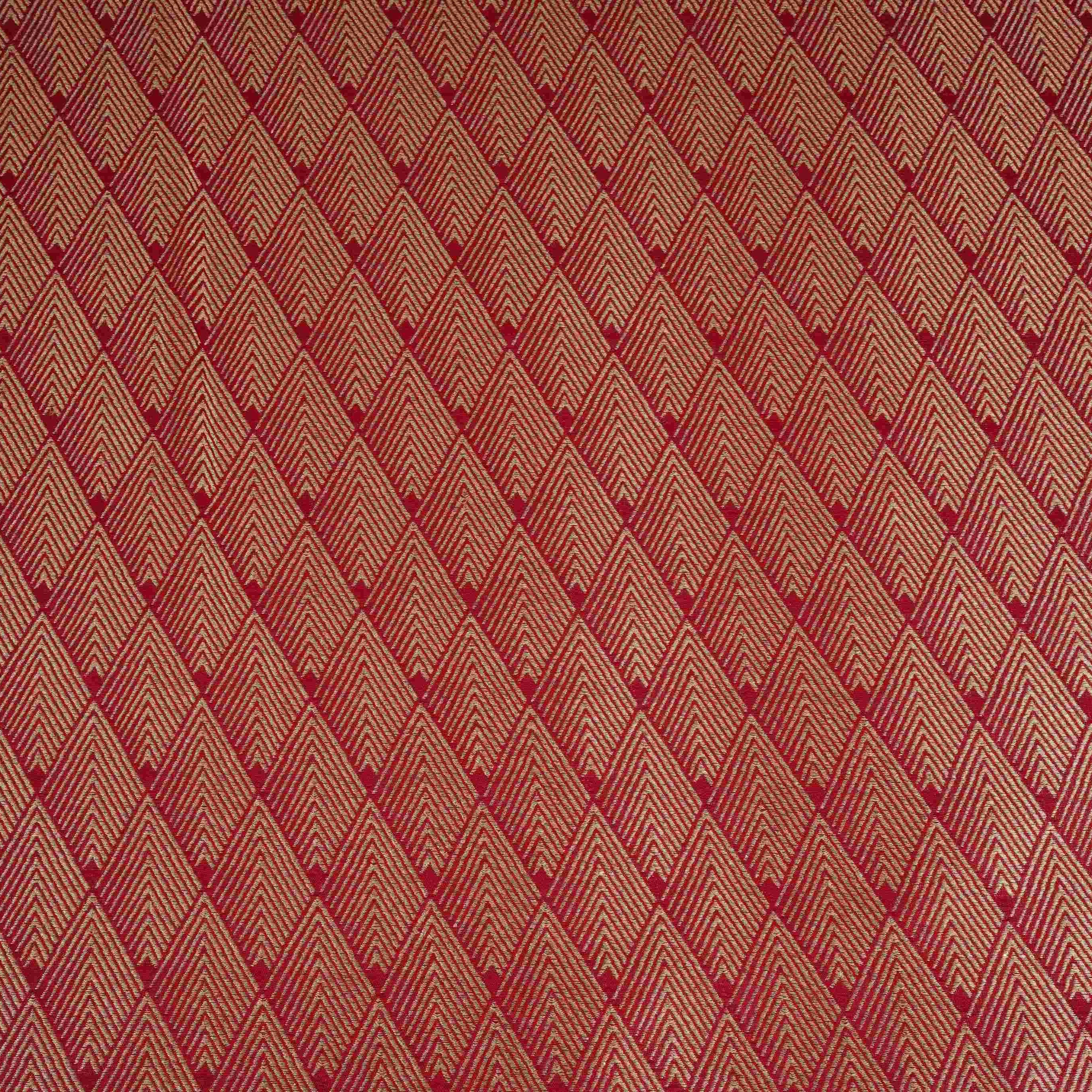 Rani Pink Chevron Weave Brocade Fabric HMSS-32806