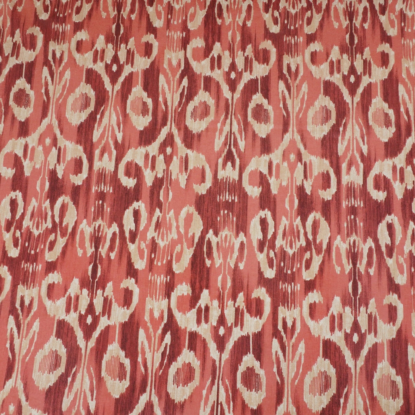Peach Ikkat Print Cotton Fabric SN-29495
