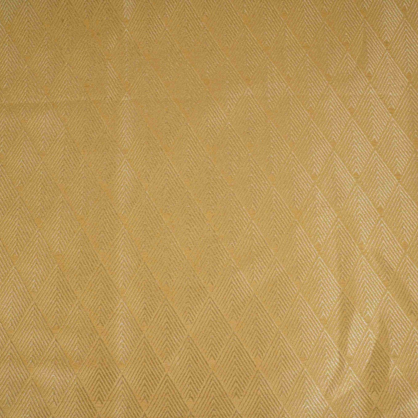Golden Chevron Weave Brocade Fabric HMSS-32803