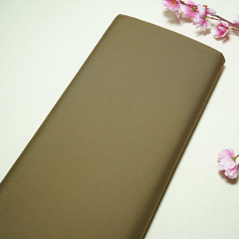 Chocolate Brown Solid Poplin Fabric LSF-30554
