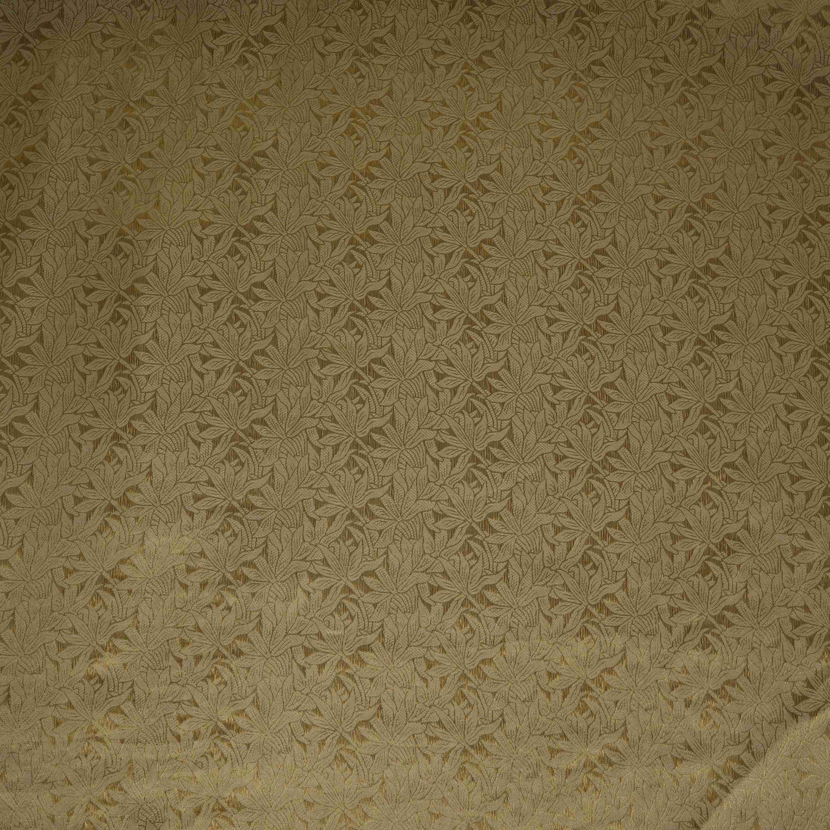 Golden floral Jaal Tanchui Silk Fabric MTI-31263 - TradeUNO