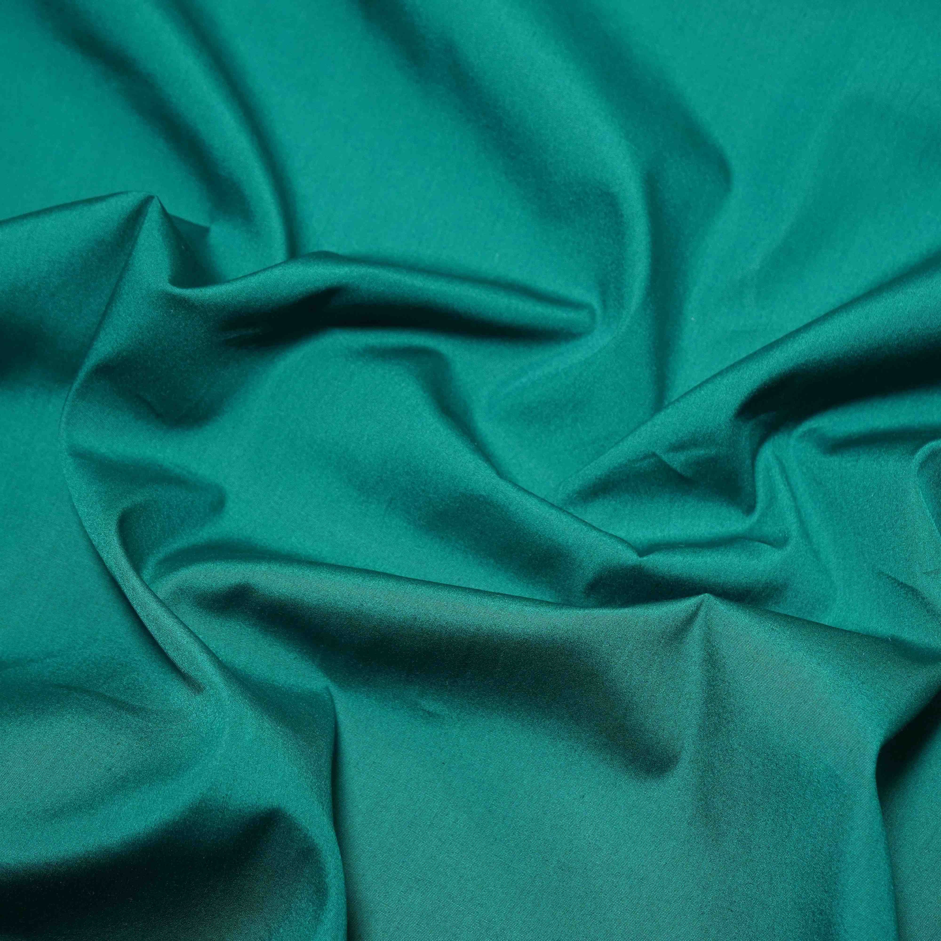 Teal Green Solid Poplin Fabric LSF-30553 - TradeUNO