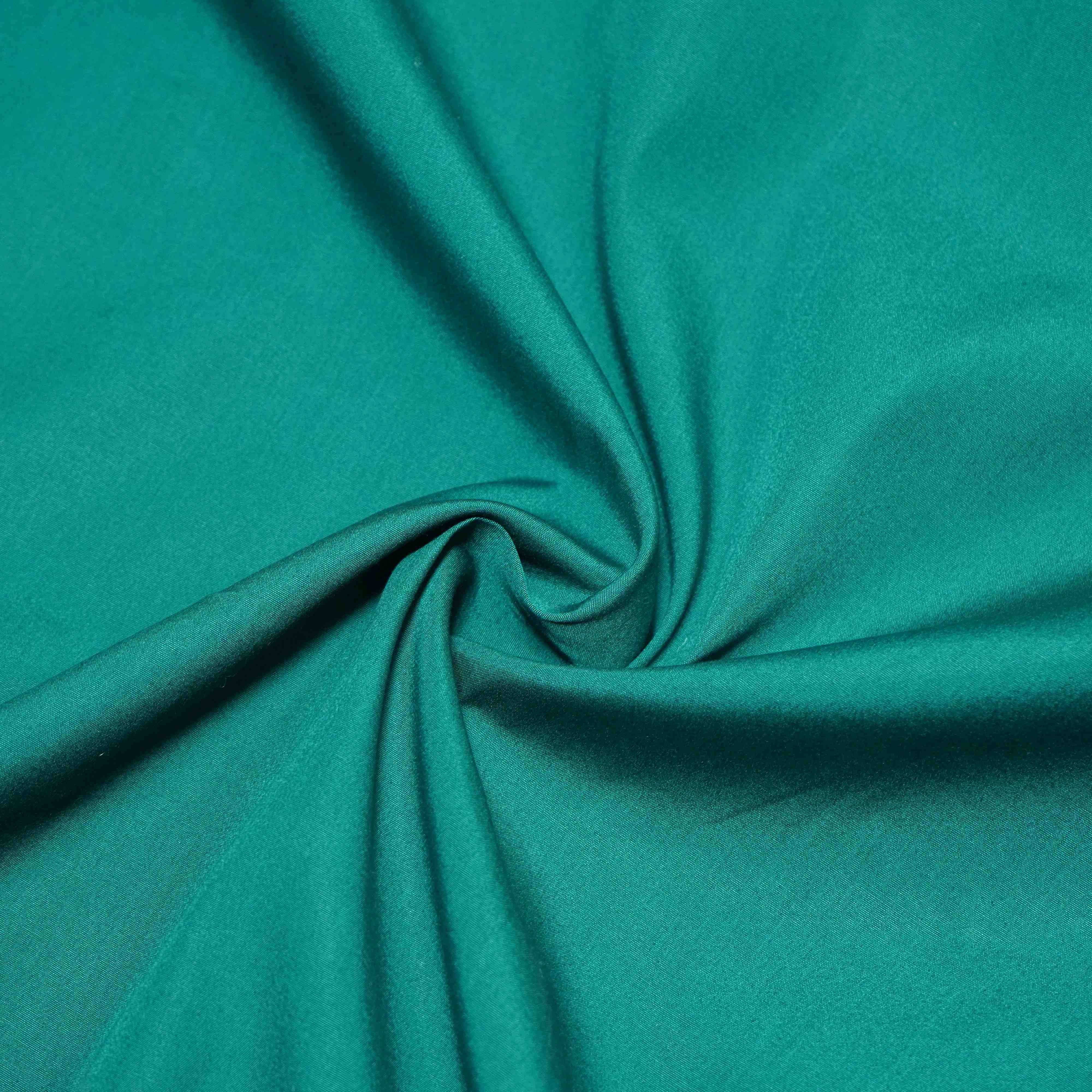 Teal Green Solid Poplin Fabric LSF-30553 - TradeUNO