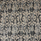 Grey with Black Ikkat Print Cotton Fabric SN-29493