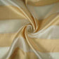 Golden with Off White Stripes Shimmer Tissue Fabric MTI-31260 - TradeUNO