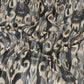 Grey with Black Ikkat Print Cotton Fabric SN-29493